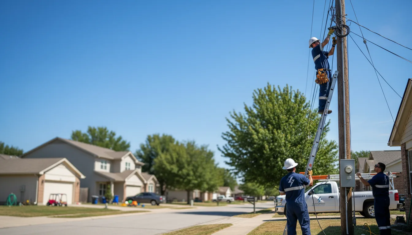 Residential electrician providing installation services in Pleasanton, NE